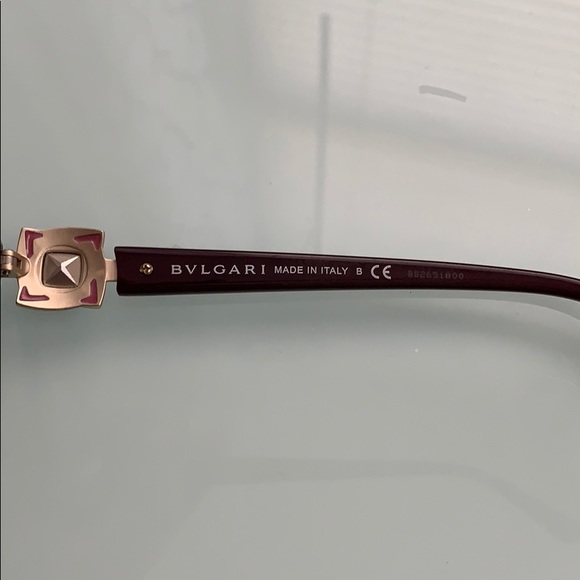 Bvlgari purple small round prescription frames - Picture 5 of 7
